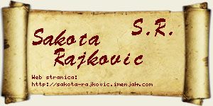 Šakota Rajković vizit kartica